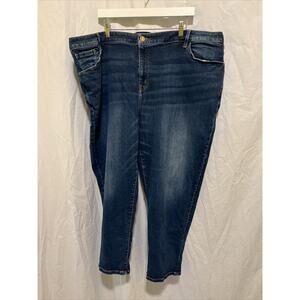 Lane Bryant Mid Rise Boyfriend Jeans Womens Plus 28 Flex Magic Waistband (50x27)